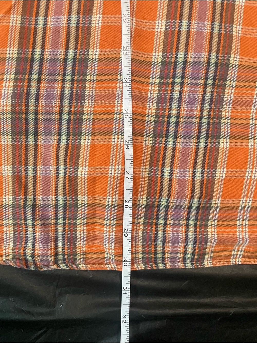 Ralph Lauren Orange and White Plaid Long-Sleeve Button-Down Shirt - Picture 6 of 6